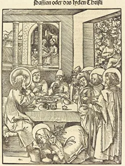 Wechtlin Hans Prints: Mary Magdalen Washing Feet of Christ. Creator: Hans Wechtlin the Elder