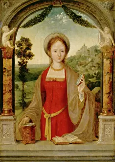 Lotion Prints: Mary Magdalene, 15th or 16th century. Creator: Quentin Metsys I