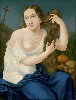 Lotion Prints: Mary Magdalene, 1850-1870. Creator: Jozef Bozetech Klemens