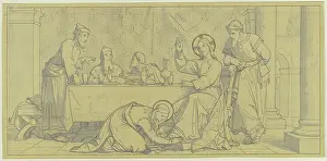 Hand Gestures Prints: Mary Magdalene anoints the Saviour's feet