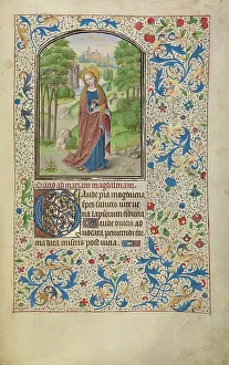 Vrelant Guillaume Prints: Mary Magdalene; Arenberg Hours, early 1460s. Creator: Willem Vrelant