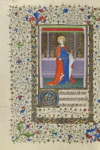 Lotion Prints: Mary Magdalene; Book of Hours, about 1415-1420. Creator: Boucicaut Master