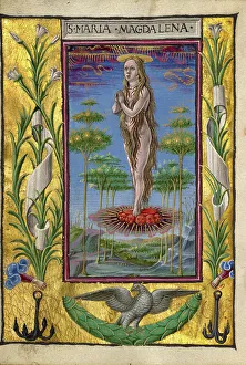 Floating Prints: Mary Magdalene Borne Aloft; Gualenghi-d'Este Hours
