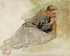 Remorse Prints: Mary Magdalene Kneeling, Study for the Christ and Mary Magdalene
