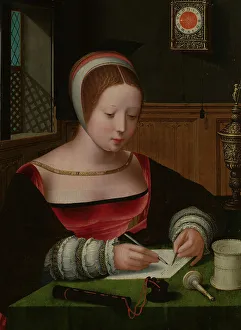 Muzeum Narodowe Prints: Mary Magdalene Writing, First Half of 16th cen