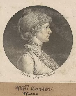 Mary Nelson Carter, 1801. Creator: Charles Balthazar Julien Févret de Saint-Mé