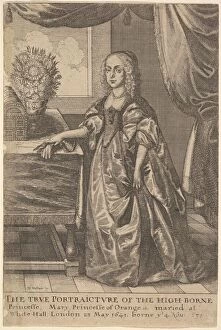 Princess Royal Gallery: Mary, Princess of Orange, 1625-77. Creator: Wenceslaus Hollar