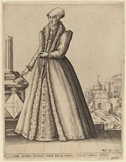 Croatia Prints: Mary, Queen of Hungary. Creator: Karel van Sichem