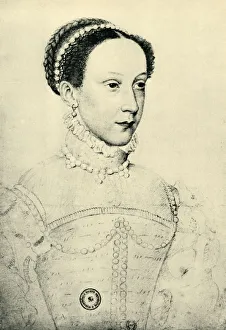 Mary Stuart Gallery: Mary, Queen of Scots, 1559, (1943). Creator: Francois Clouet