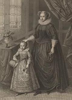 Dresses Gallery: Mary, Queen of Scots, published 1779. Creator: Francesco Bartolozzi