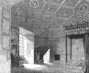 Holyroodhouse Prints: Mary Queen of Scots Room at Holyrood, 1850. Creator: Unknown