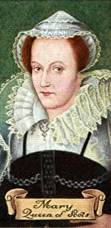 Mary, Queen of Scotts, taken from a series of cigarette cards, 1935 Mary, Queen of Scotts, taken from a series of cigarette cards, 1935