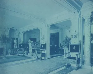 Cyanotypes 1910 1920 Gmgpc Prints: Mary Scott Townsend House, Wash. D.C.: Lobby, c1910. Creator: Frances Benjamin Johnston