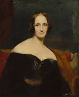 Godwin Prints: Mary Shelley, 1840. Artist: Rothwell, Richard (1800-1868)