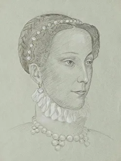Mary Stuart Prints: Mary Stuart, undated. (c1910s) Creator: Franz von Matsch
