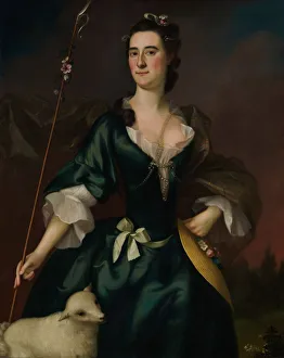 Blackburn Gallery: Mary Sylvester, 1754. Creator: Joseph Blackburn