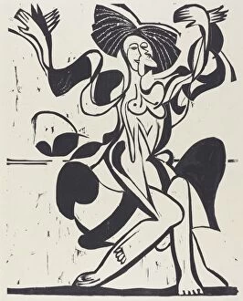 Mary Wigman's Dance, 1933. Creator: Ernst Kirchner