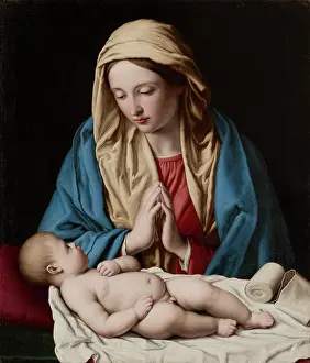 Worship Prints: Mary worshipping the Christ Child
