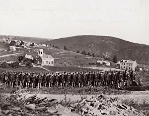 Us Army Gallery: Maryland Heights, near Harpers Ferry, New York State Militia, 1861-65. Creator: Unknown
