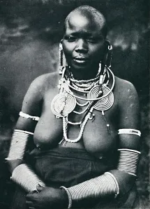 Armband Prints: A Masai matron, 1912