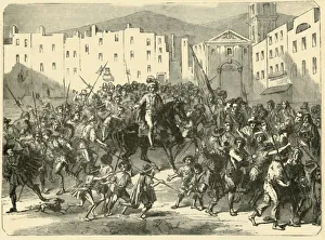 Masaniello Haranguing the Populace of Naples, (7 July 1647), 1890. Creator: Unknown Masaniello Haranguing the Populace of Naples, (7 July 1647), 1890. Creator: Unknown