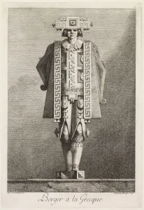 Benigno Bossi Prints: Mascarade a la Grecque: Berger a la Grecque (Plate 5), 1771. Creator: Benigno Bossi