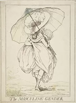Active Ca Gallery: The Masculine Gender, February 2, 1787. Creator: Attributed to Henry Kingsbury (British