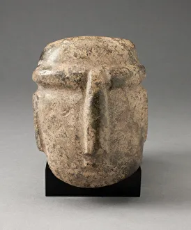 Serpentine Prints: Mask, 300 B. C. / A. D. 300. Creator: Unknown
