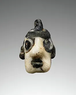 Bead Prints: Mask Bead, 5th-4th century BC. Creator: Unknown