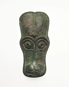 Mask in the form of a horse face, Zhou dynasty, ca. 1050-221 BCE. Creator: Unknown Mask in the form of a horse face, Zhou dynasty, ca. 1050-221 BCE. Creator: Unknown