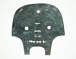 Chou Dynasty Gallery: Mask from a Horse Bridle, Western Zhou dynasty ( 1046-771 BC ), about 9th century BC