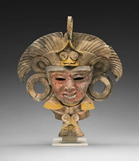 Mask from an Incense Burner Portraying the Old Deity of Fire, A.D. 450 / 750