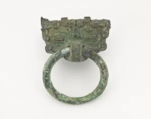 Mask and ring, Eastern Zhou to Han dynasty, 770 BCE-220 CE. Creator: Unknown Mask and ring, Eastern Zhou to Han dynasty, 770 BCE-220 CE. Creator: Unknown