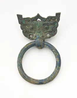 Mask and ring, Eastern Zhou to Han dynasty, 770 BCE-220 CE. Creator: Unknown