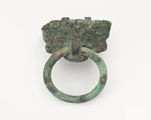 Mask and ring, Eastern Zhou to Han dynasty, 770 BCE-220 CE. Creator: Unknown