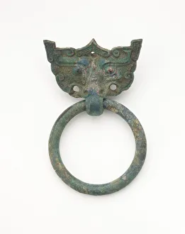 Mask and ring, Eastern Zhou to Han dynasty, 770 BCE-220 CE. Creator: Unknown