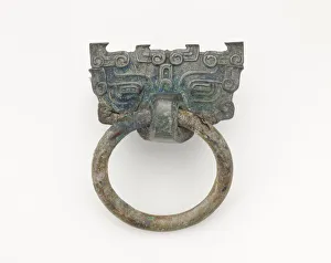 Mask and ring, Eastern Zhou to Han dynasty, 770 BCE-220 CE. Creator: Unknown