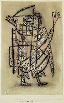 Blue Rider Prints: Mask with scythe, 1927. Creator: Klee, Paul (1879-1940)