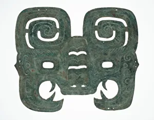 Metal Work Gallery: Mask, Western Zhou dynasty ( 1046-771 BC ), about 9th century BC. Creator: Unknown