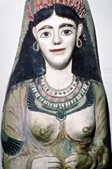 Isis Gallery: Mask of a woman, from Egypt, Roman Period, c100-c120