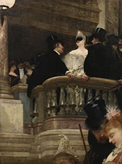 Masked Ball at the Opera, 1886. Artist: Gervex, Henri (1852-1929)