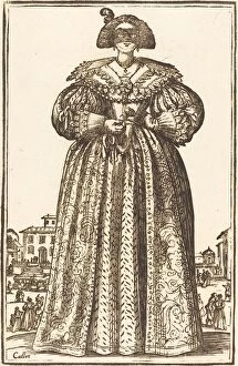 Callot Jacques Collection: Masked Noble Woman. Creator: Unknown