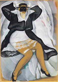 Gouache On Paper Gallery: Masked woman, 1920