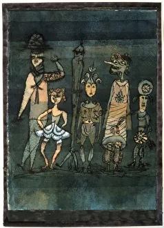 'Masks', 1923. Artist: Paul Klee 'Masks', 1923. Artist: Paul Klee