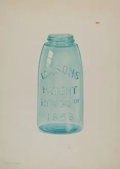 Mason Jar, c. 1939. Creator: Cora Parker