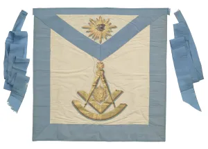 Paint Prints: Masonic apron from the Prince Hall Grand Lodge of Massachusetts, late 18th century