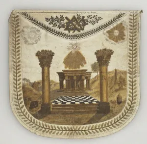 Masonic Lodge Prints: Masonic Master Apron, Russia
