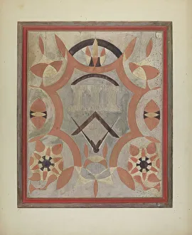 Sign Prints: Masonic Sign, c. 1941. Creator: Edward F. Engel