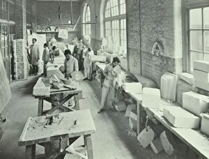 Class Gallery: Masonry students, School of Building, Brixton, London, 1911
