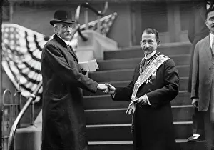 Secret Society Prints: Mason's International Congress of 33rd Degree - Richardson Shaking Hands with Unidentified